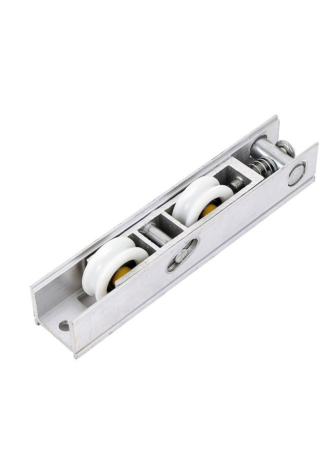LAWAZIM Sliding Door Double V-Wheels - Sliding Door Roller Assembly for Smooth and Quiet Operation with Dual Rollers and Spring Mechanism - Ideal for Wardrobe, Patio, Window Tracks  - Image 2