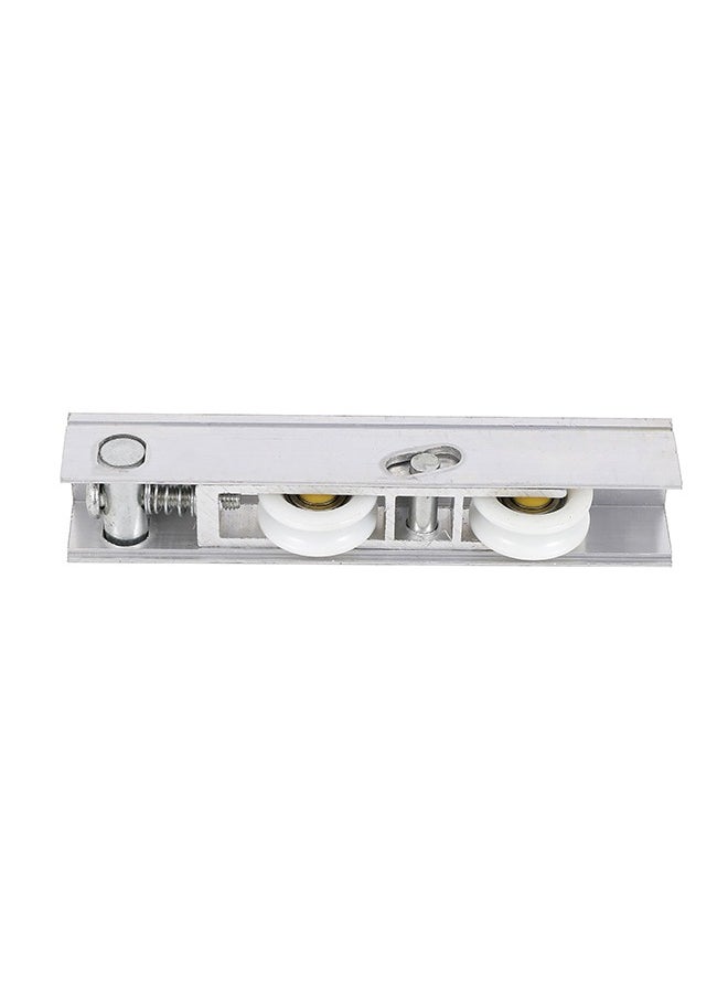LAWAZIM Sliding Door Double V-Wheels - Sliding Door Roller Assembly for Smooth and Quiet Operation with Dual Rollers and Spring Mechanism - Ideal for Wardrobe, Patio, Window Tracks  - Image 4