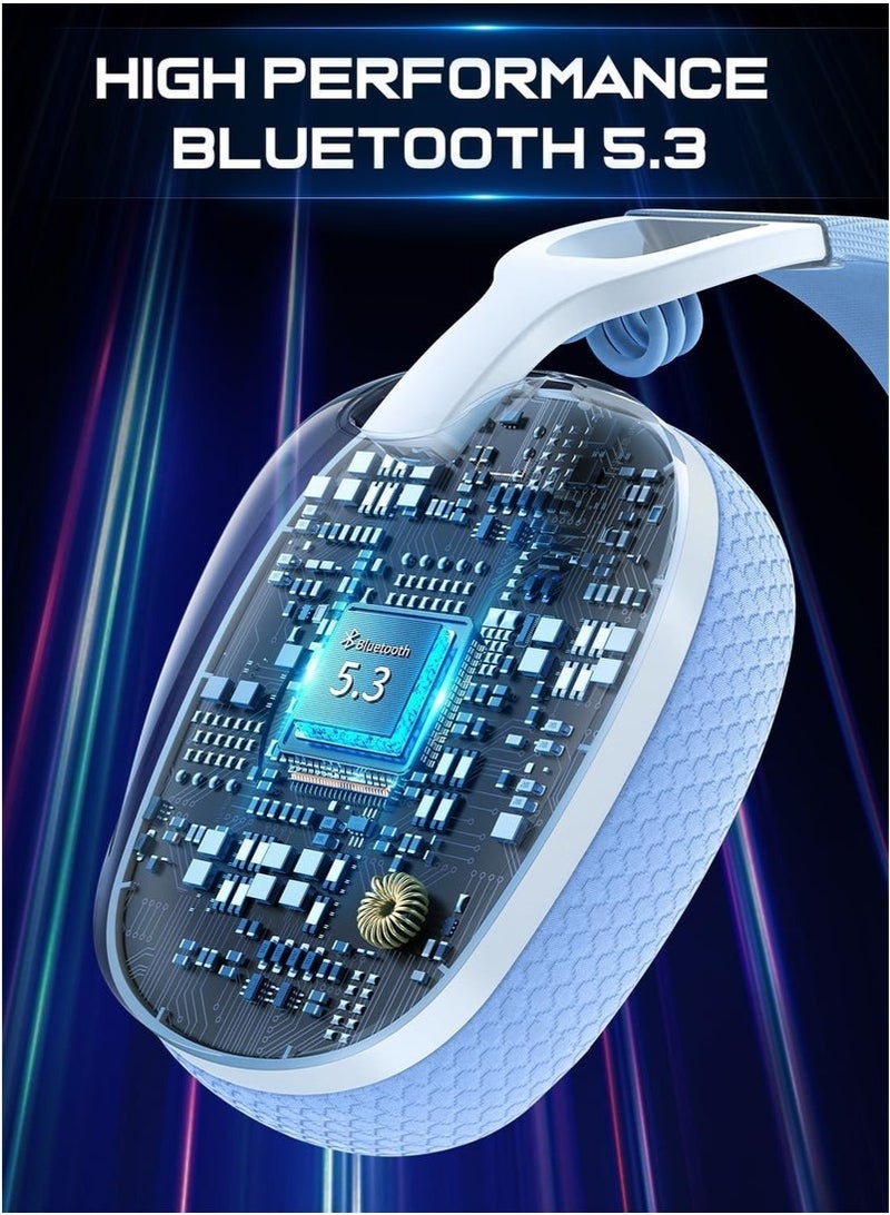 Wireless Gaming Headset with Mic,Over-Ear Gaming Headphone for PS4, PS5, PC, Switch, Mac,2.4GHz Bluetooth 5.3 Gaming Headphones with Noise Cancelling Mic,White - Image 4