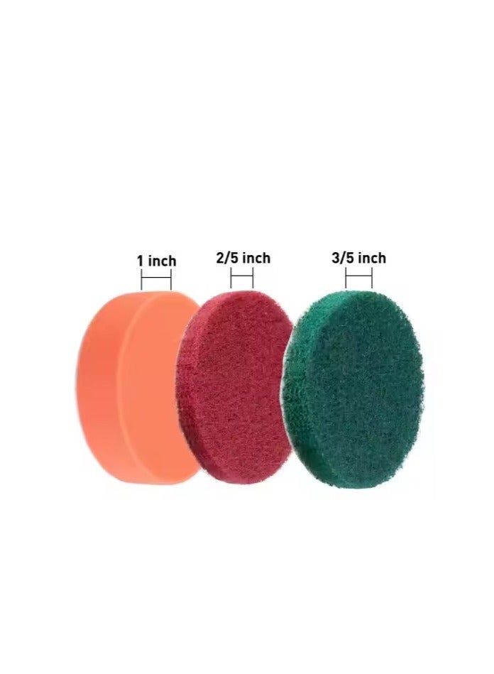 Generic 24-Piece Drill Brush Attachment Set - Power Scrubber Brush Cleaning Kit - Multi-Purpose Drill Brush with Curtain Cleaning Dusting Brush for Bathroom Surfaces, Grout, Floors, Tubs, Showers, Tiles, Ki - Image 3