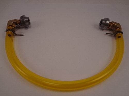 Billet Proof Designs Motorcycle Gas Tank Fuel Gauge Gage - Yellow Tygon Hose Style External Fuel Gauge - Steel Bung - Chopper Bobber Cafe Racer Harley (YEL/STL) - Image 2