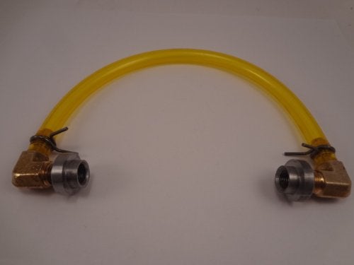 Billet Proof Designs Motorcycle Gas Tank Fuel Gauge Gage - Yellow Tygon Hose Style External Fuel Gauge - Steel Bung - Chopper Bobber Cafe Racer Harley (YEL/STL) - Image 3