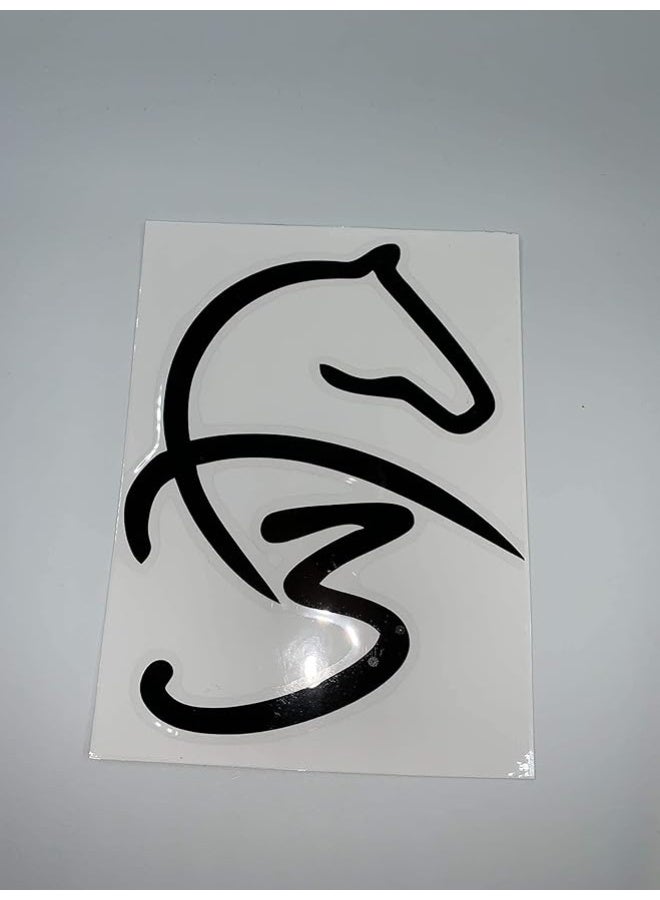 راين ملصق Fazza f3 مقاوم للماء للسيارات والجدران أسود - Image 2