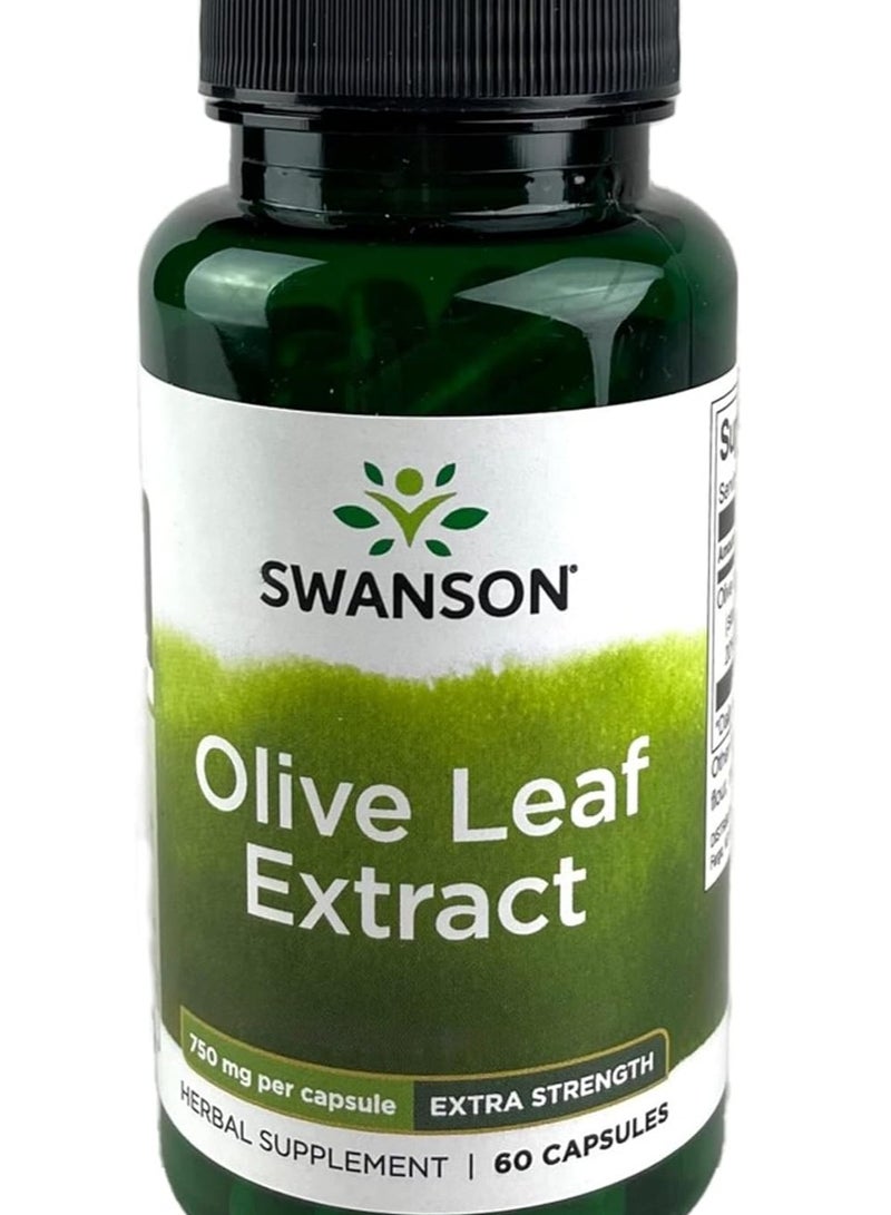 SWANSON Olive Leaf Extract 60 Capsules