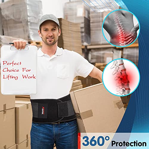 FEATOL Breathable Back Brace with Lumbar Pad for Women & Men, Support Belt for Lower Back Pain Relief for Herniated Disc, Sciatica, Scoliosis S/M (Waist Size:24.4''-29.8'') - Image 4