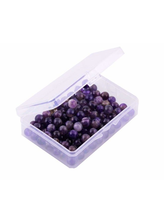 Cmidy Natural Stone Beads 100pcs 8mm Amethyst Round Genuine Real Stone Beading Loose Gemstone Hole Size 1mm DIY Charm Smooth Beads for Bracelet Necklace Earrings Jewelry Making (Amethyst) - Image 5