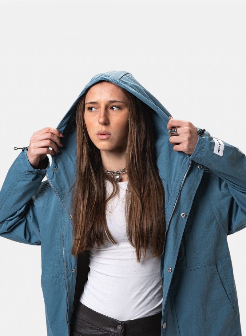 In Your Shoe Blue Regular Windbreaker - Image 2