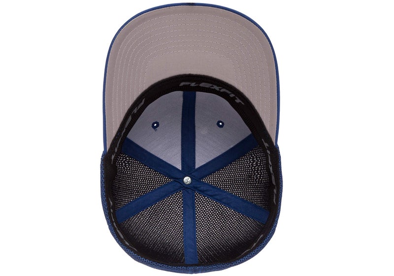 Flexfit Unisex Mesh Fitted Trucker Hat, Royal, One Size - Image 2
