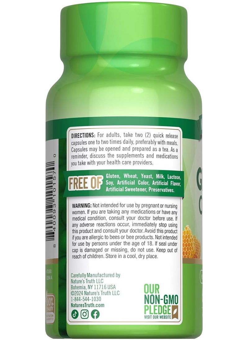 Nature's Truth Nature's Truth, Super Ginseng Complex Plus Royal Jelly, 60 Quick Release Capsules  - Image 2