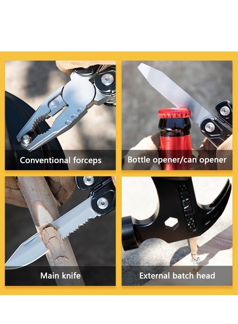 Hammer Multitool,14 in 1 Pliers Bottle,Opener Screwdriver,Camping Survival Gear,Tools for Outdoor Travel,Household Tools,Gifts for Men,Gifts for Husba - Image 5