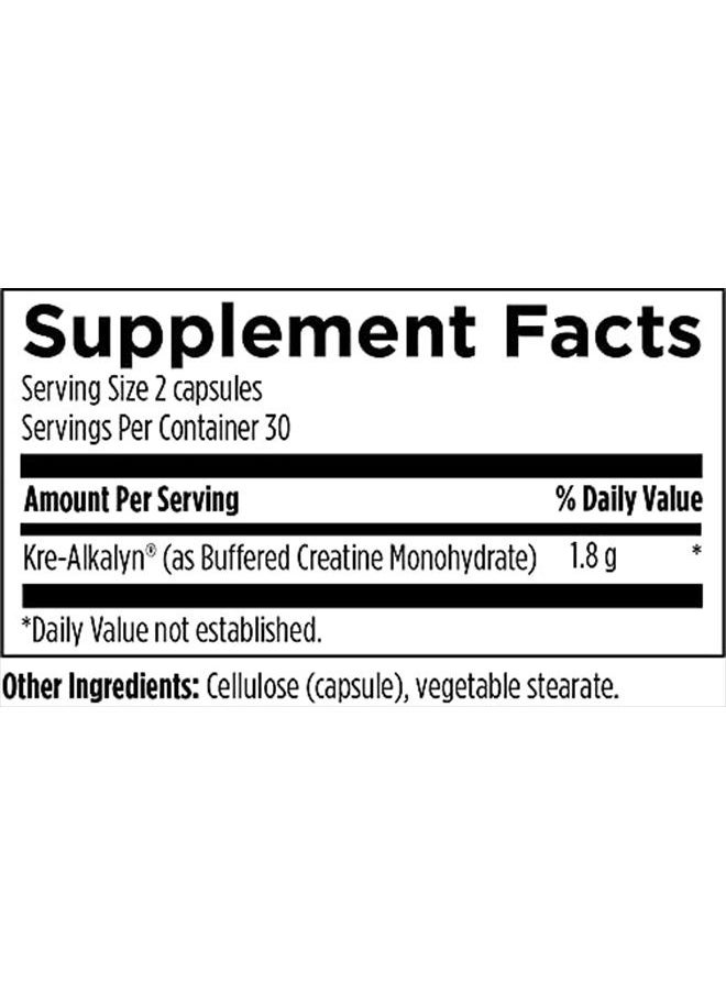 designs for health - Designs for Health KreAlkalyn Pro - Buffered Creatine Monohydrate Pills - Support Performance + Recovery - Non-GMO Supplement Designed to Help Minimize Common Creatine Side Effects (60 Capsules) - Image 1