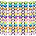 MAPIXO 48 Pack Kid Sunglasses Bulk for Luau Party Favors 16 Colors Neon Sunglasses with UV400 Protection Gift for Classroom School Prizes Goody Bag Stuffer Kid Birthday Beach Summer Pool Party Supplies - Image 3