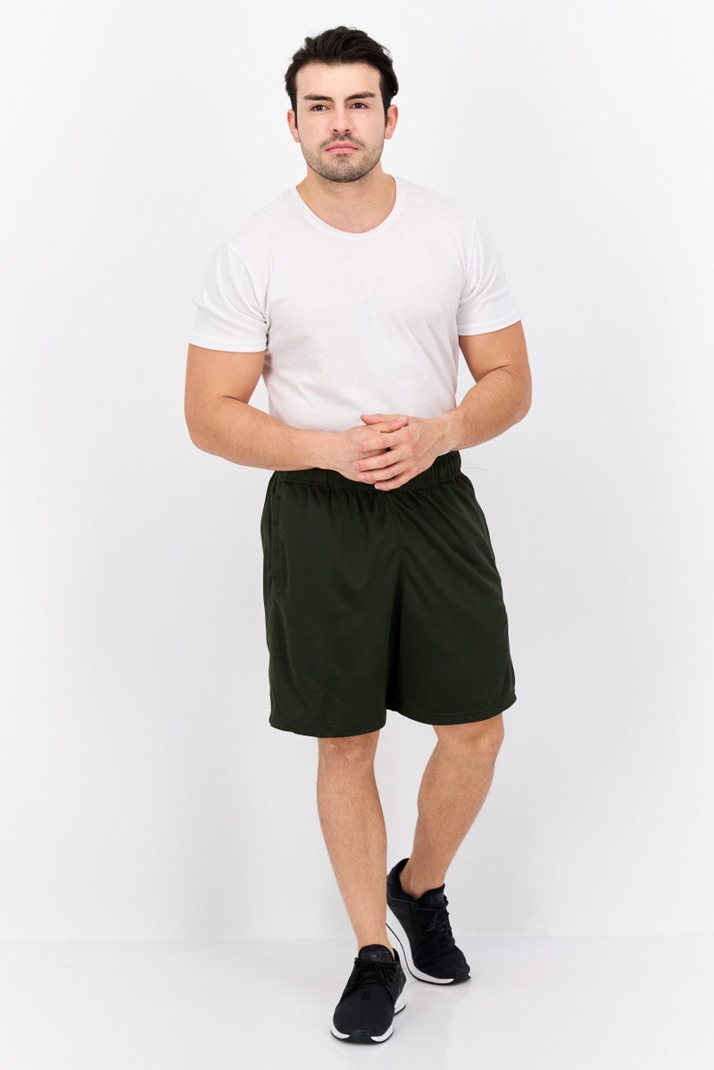 Legend شورتات تدريب رياضية للرجال بطول 8.5 إنش، لون أخضر داكن - Image 4