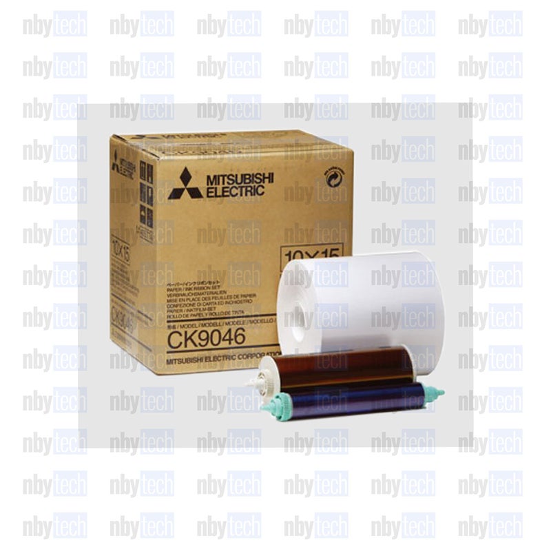 Mitsubishi Electric 6" Wide Paper Roll & Inksheet for 600 Photos, Size: 10x15 (4x6"), for some CP Series Dye Sublimation Thermal Printers, Model CK9046 - Image 3