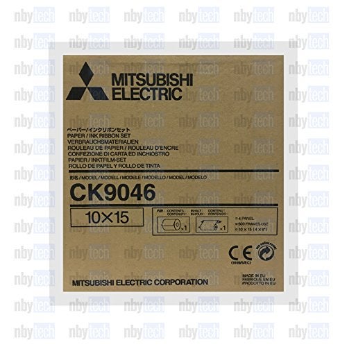 Mitsubishi Electric 6" Wide Paper Roll & Inksheet for 600 Photos, Size: 10x15 (4x6"), for some CP Series Dye Sublimation Thermal Printers, Model CK9046 - Image 2