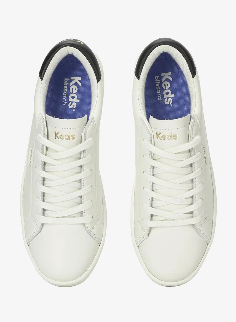 Keds  Keds Women's Ace II Leather Lace-Up Sneaker – Classic Low-Top Casual Shoe White for Women | Best Price UAE