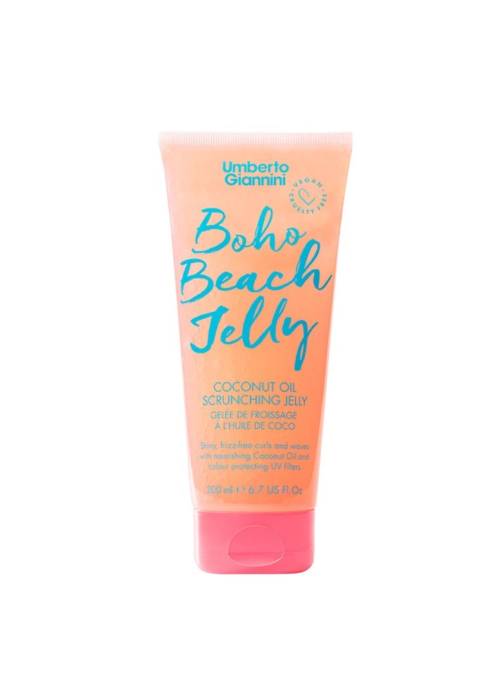 Umberto Giannini Vegan and Cruelty Free Coconut Oil Scrunching Boho Beach Jelly, 200ml - Image 1