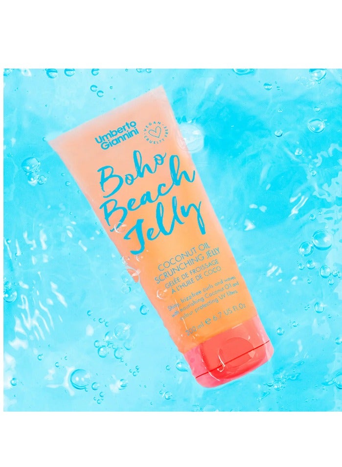 Umberto Giannini Vegan and Cruelty Free Coconut Oil Scrunching Boho Beach Jelly, 200ml - Image 2