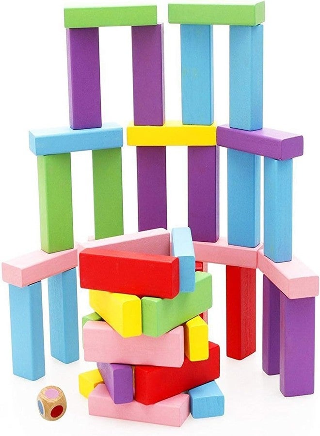 JBM ENTERPRISE Colorful Wooden Blocks Game for Boys & Girl - Indoor Balancing & Building Toy | Montessori Educational Tower Game for Kids | STEM Learning Toy for Cognitive Skills & Motor Development - Image 5
