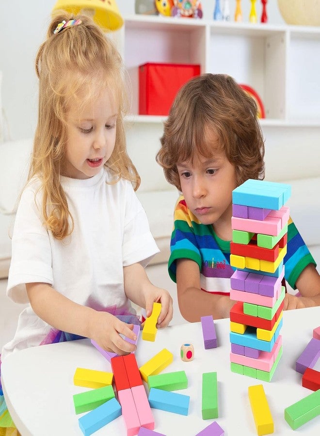 JBM ENTERPRISE Colorful Wooden Blocks Game for Boys & Girl - Indoor Balancing & Building Toy | Montessori Educational Tower Game for Kids | STEM Learning Toy for Cognitive Skills & Motor Development - Image 4