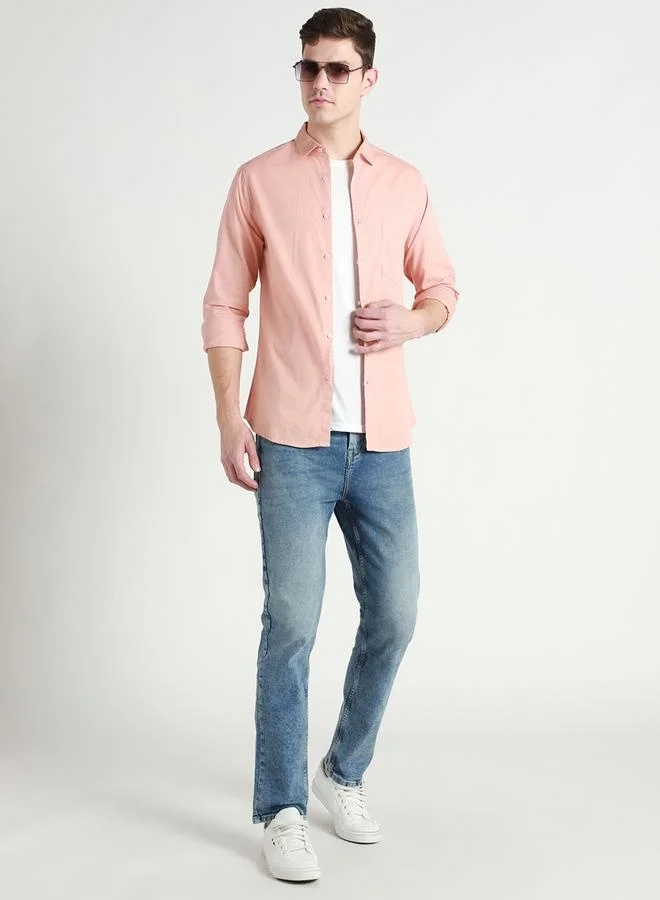 دينيس لينغو جينز رجالي أزرق فاتح بقصة مستقيمة من التويل