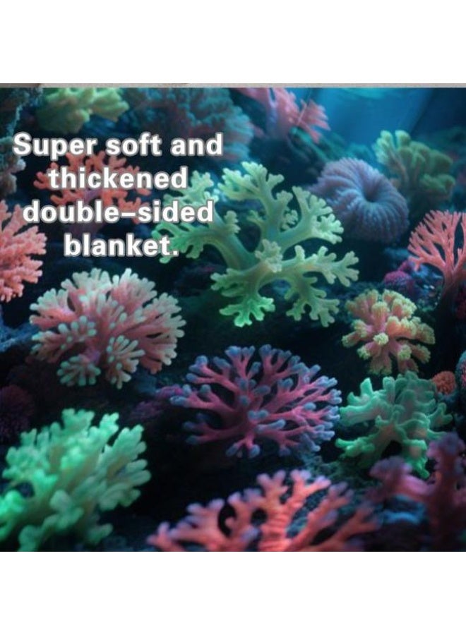 general Flannel thin blanket (warm and comfortable, suitable for sleep, gaming, dust removal and sandproof) 150cm*200cm - 731 - Image 1