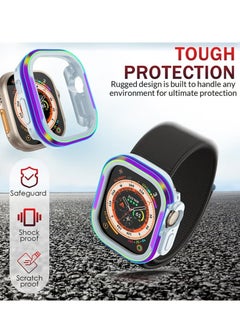 X-level Apple Watch Ultra/Ultra 2 Case with Screen Protector, Metal+tpu Overall Protective Cover, Built-in Tempered Glass Film High Sensitivity, Anti-Drop Anti-Scratch iWatch Accessories 49mm  - Image 3