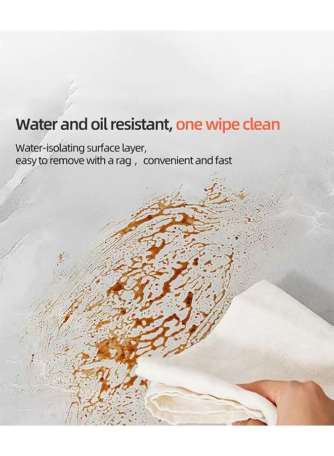 Sharpdo Water cloud gray wallpaper gray peel and stick wallpaper marble countertop sticker wallpaper backsplash self-adhesive wallpaper (gray stripes, 3m×60cm) - Image 4