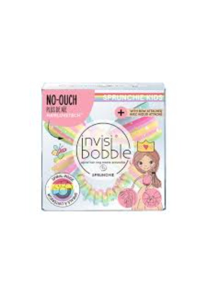 Invisibobble Kids Sprunchie Slim Let’s Chase Rainbows x1 - Image 1