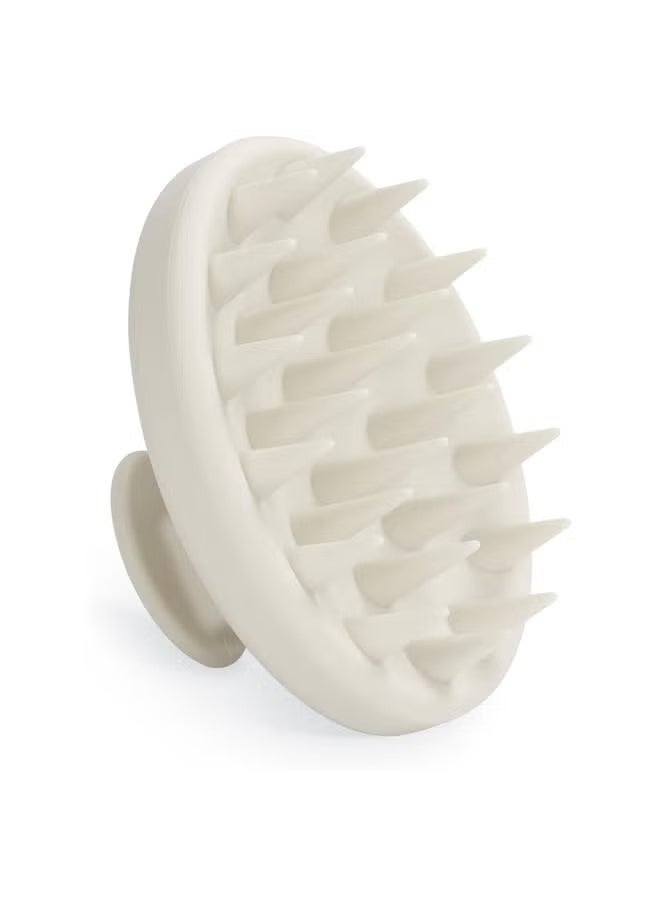 Arabest Silicone Scalp Massager, Scalp Scrubber for Hair Growth with Soft Bristles, Scalp Exfoliation Brush Dandruff Removal Shampoo Brush for Wet Dry Scalp Care (Warm Grey)  - Image 1