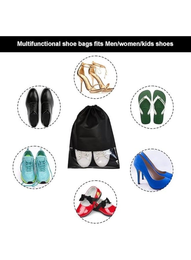 8PCS Travel Shoe Bags with Rope for Men and Women Large Shoes Pouch Organizers - Image 5