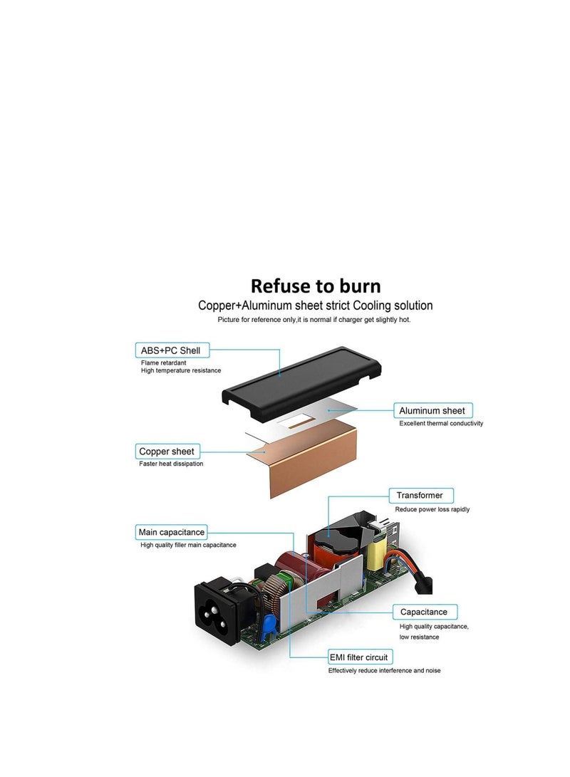 Terabyte Replacement 65W 20V 3.25A AC Charger Fit for Lenovo Ideapad 3 5 Flex 5 4 6 11 14 15 Flex-14 Flex-15 Flex 5-1470 5-1570 4-1470; Lenovo Ideapad 110 110s 310 320 330 330s 510 520 520 30s Laptop Power Supply A - Image 4