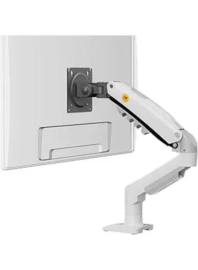 NB NORTH BAYOU F80 Adjustable Monitor Stand 17"-30" - Supports up to 19.8 lbs - Tilt & Rotate Function - White - Durable & Easy-to-Use - Image 1