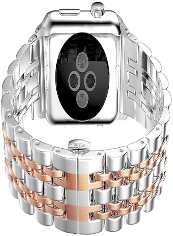 OR Stainless steel watch band for apple watch 42/44mm silver &rose gold