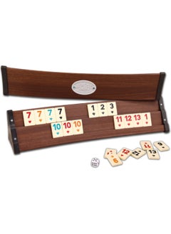 Star 101 Oval Wooden Look Plastic Okey Set  - Image 1
