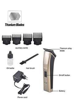 KEMEISI 5017 Rechargeable Hair Trimmer Gold  - Image 1