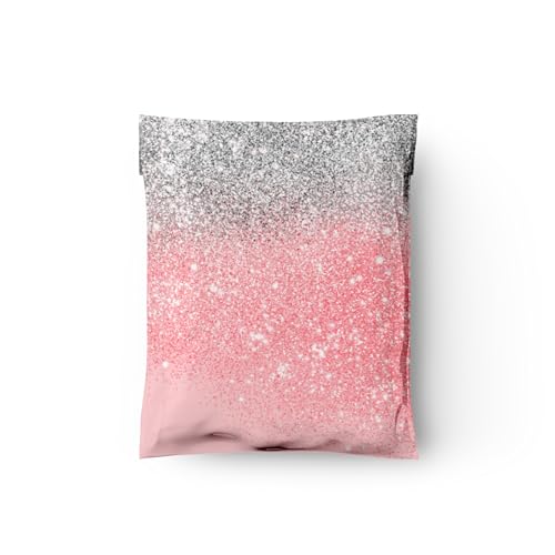Pro Supply Global 10x13 (100) Pink Glitter Transition Valentine's Day Designer Poly Mailers Waterproof Self Sealing Tear Resistant Polymailers Shipping Envelopes Premium Printed Bags For Small Businesses - Image 5