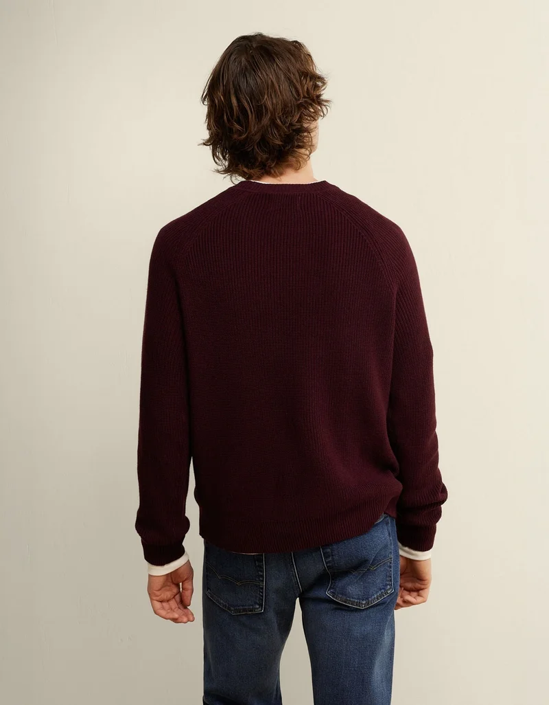 American Eagle  AE Shaker Stitch Sweater for Men | Best Price UAE