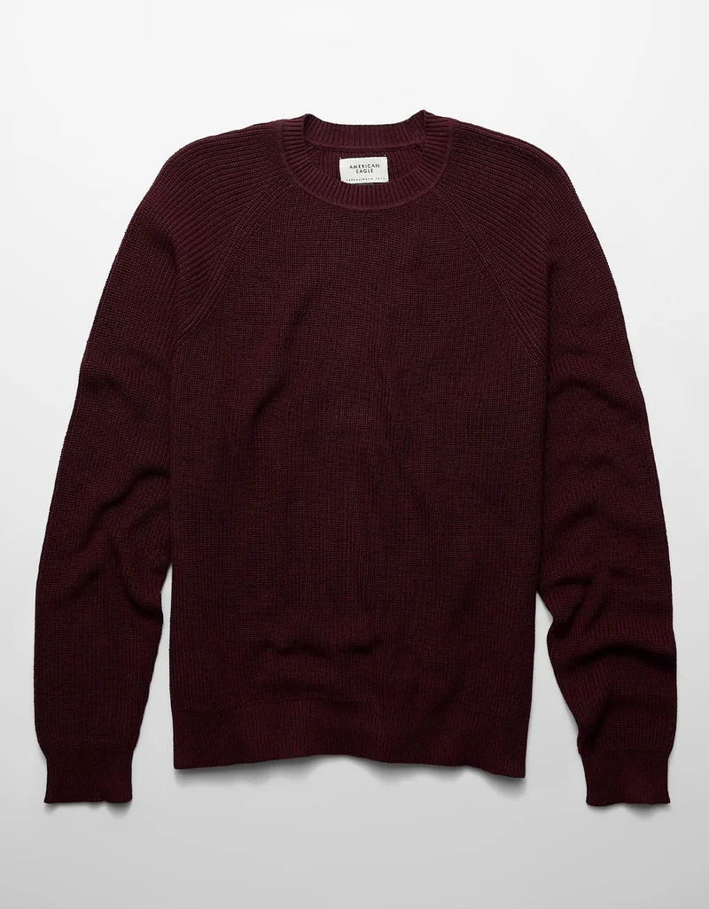 American Eagle  AE Shaker Stitch Sweater for Men | Best Price UAE