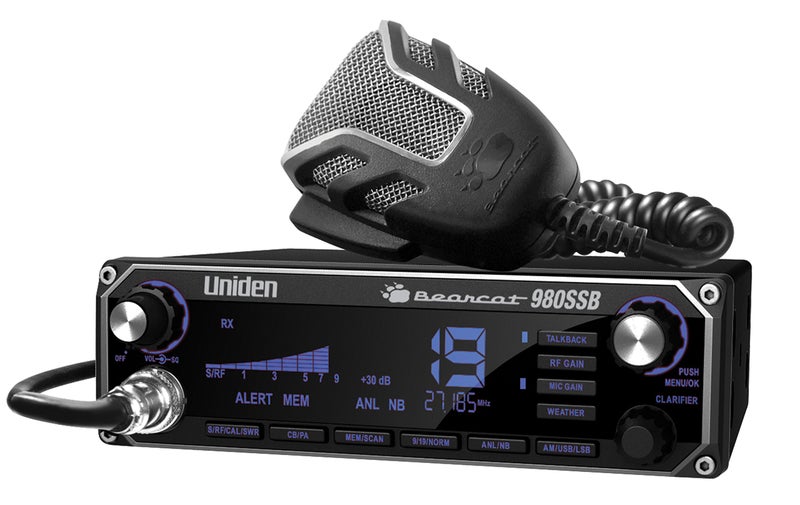 Uniden BEARCAT 980 40- Channel SSB CB Radio with Sideband NOAA WeatherBand,7- Color Digital Display PA/CB Switch and Noise Cancelling Mic, Wireless Mic Compatible - Image 1