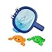 YUERFEILA Baby Bath Toys 1 Pcs Crab Animals Fishing Net with 2 Pcs Water Floating Sea Animals Crab Toys Bathroom Pool Water Floating Accessory Duck Crab Frog Fishing Play Set for Toddlers - Image 2