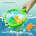 YUERFEILA Baby Bath Toys 1 Pcs Crab Animals Fishing Net with 2 Pcs Water Floating Sea Animals Crab Toys Bathroom Pool Water Floating Accessory Duck Crab Frog Fishing Play Set for Toddlers - Image 4