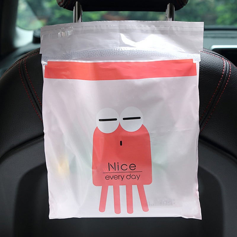 60Pcs Travel Garbage Bags Self-adhesive Throw Up Bags Garbage Storage Bags Waste Bags for Car - Image 4