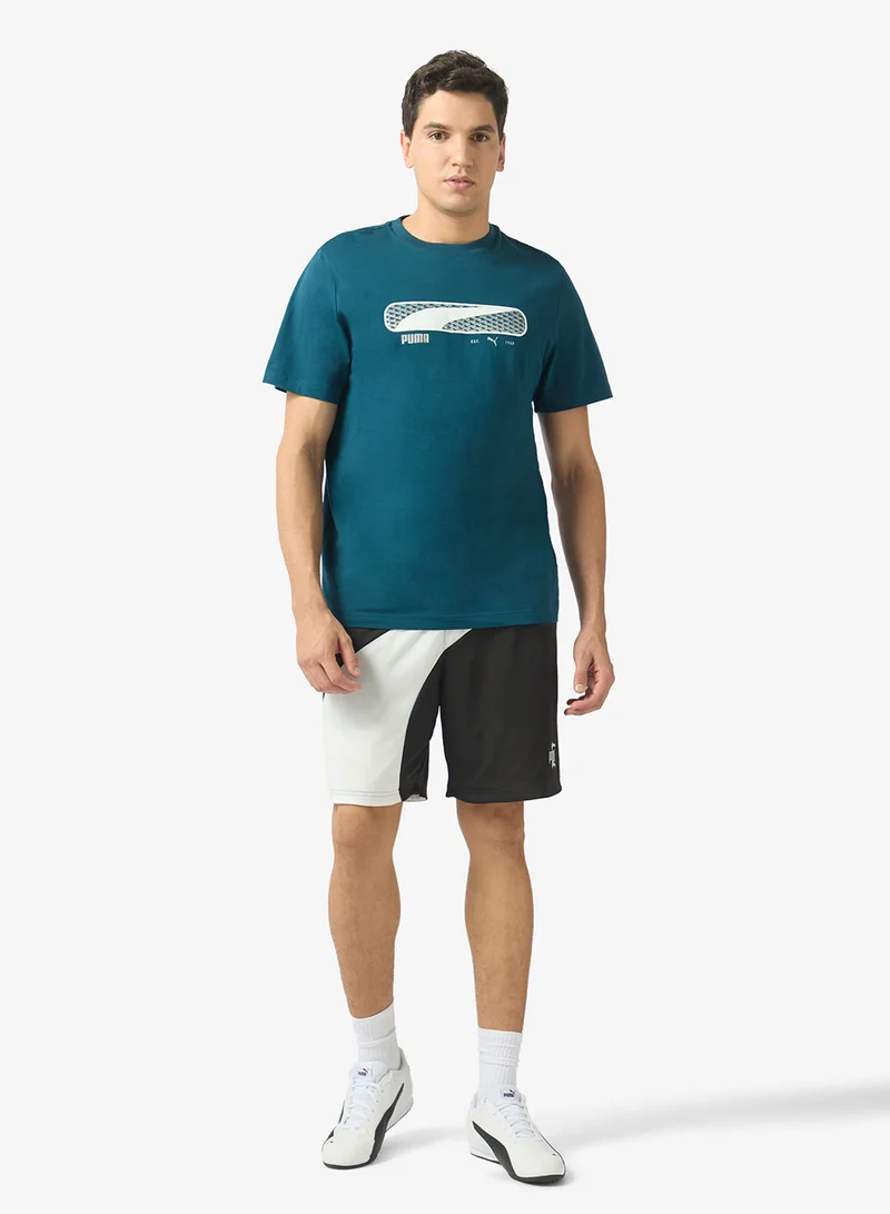 Puma Midnight Petrol Logo Play T-Shirt for Men | Best Price UAE