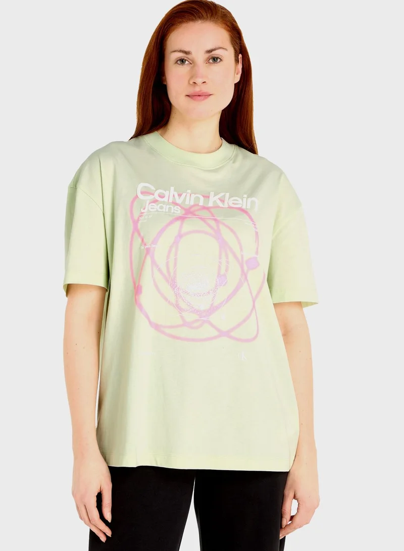 Calvin Klein Jeans Crew Neck Logo T-Shirt
