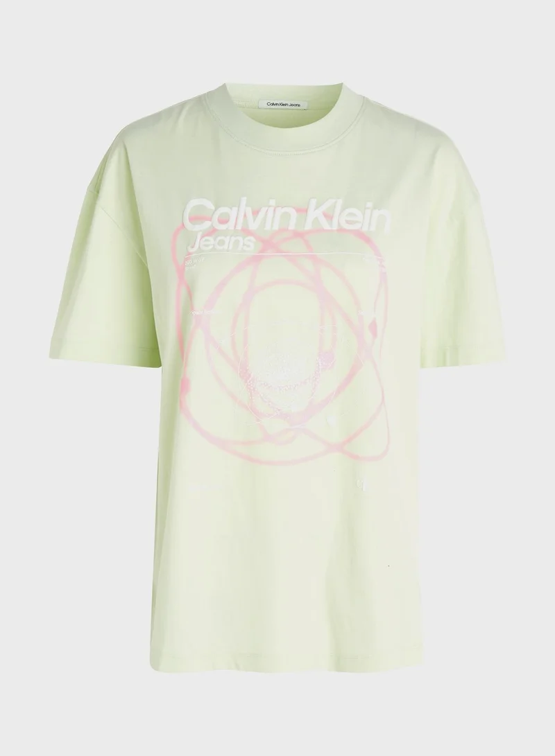 Calvin Klein Jeans Crew Neck Logo T-Shirt