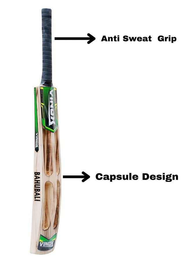Vinox Cricket Bat Burn Edition Popular Willow Cricket Bat with Bat Cover - Play for Tennis Ball | Rubber Ball | Plastic Ball (Short Hand) - Image 2