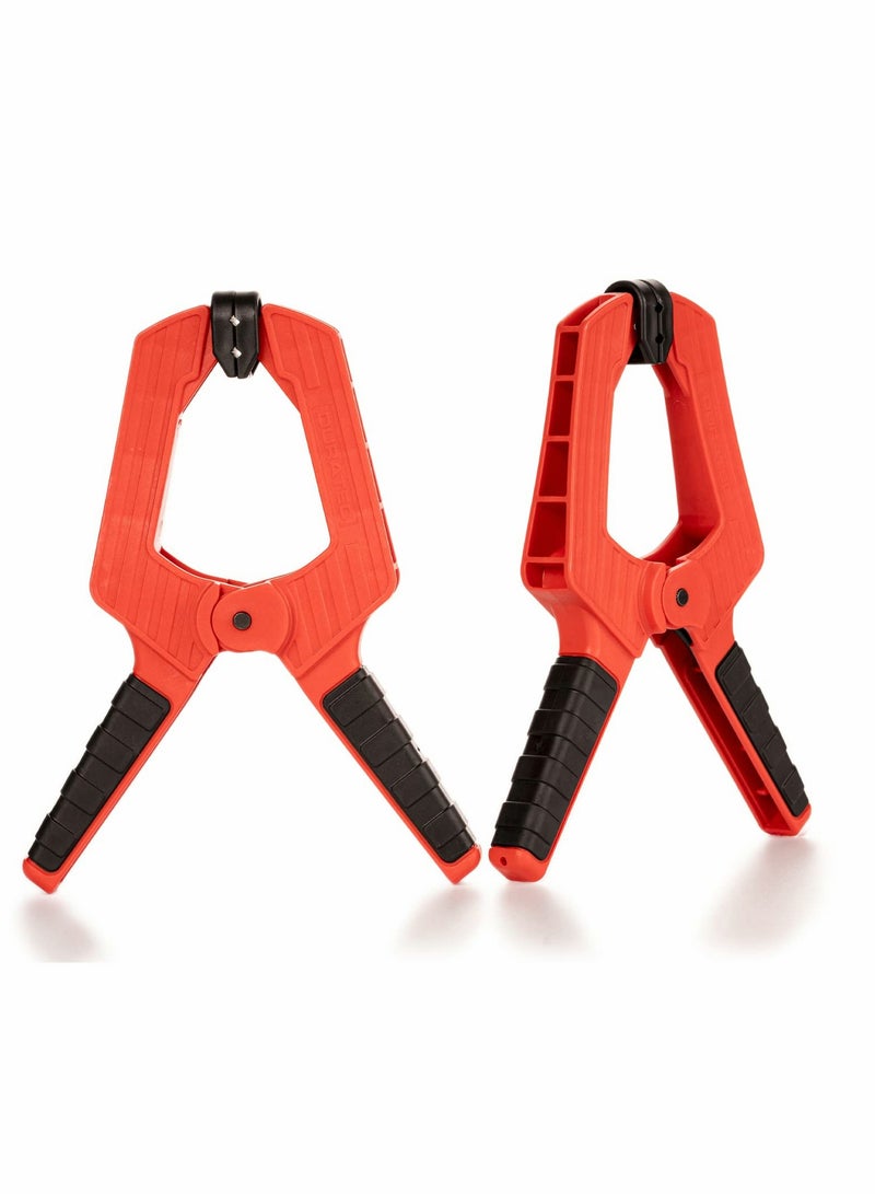 2 Pack 9-Inch Heavy Duty Spring Clamps, Extra Wide Plastic Clamps with Strong Clamping Force for Woodworking and DIY Projects. Perfect for Securely Holding Materials. - Image 1