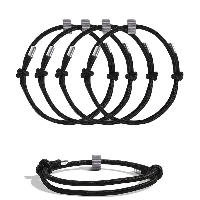 SZTLKHH 4 pcs Window Breaker Bracelet Glass Breaking Bracelet Wrist Strap with Tungsten Carbide Bead Car Safety Escape Wristbands Vehicle Emergency Self Rescue Tool