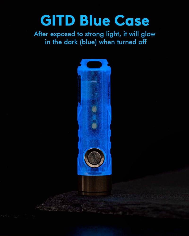 RovyVon Aurora A7 G4 7075 USB C Rechargeable Keychain Flashlights 650 High Lumens Small Bright EDC Flashlight, White/365nm Versatile Sidelights for Camping, Walking Dog, Night Running - Image 2